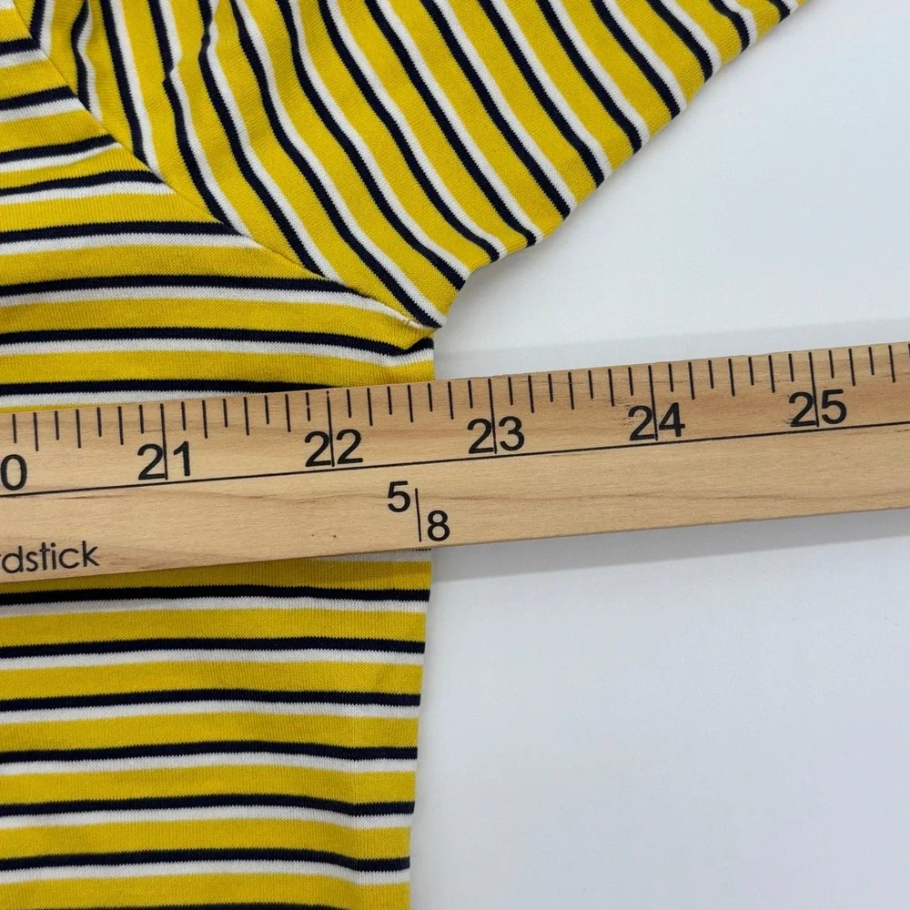 Polo Ralph Lauren Golf Fit Striped Polo Shirt Mens Size M Yellow Navy White‎